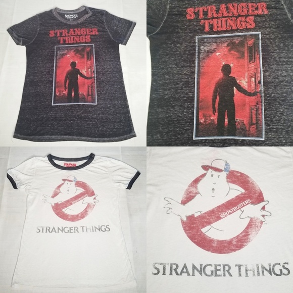 stranger things Tops - ‼SOLD‼ Lot of 2 Stranger Things Shirts Netflix